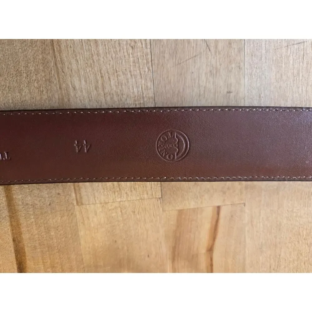 Torino Leather Co. Tumbled Leather Belt Brown Size 44 Model 61551